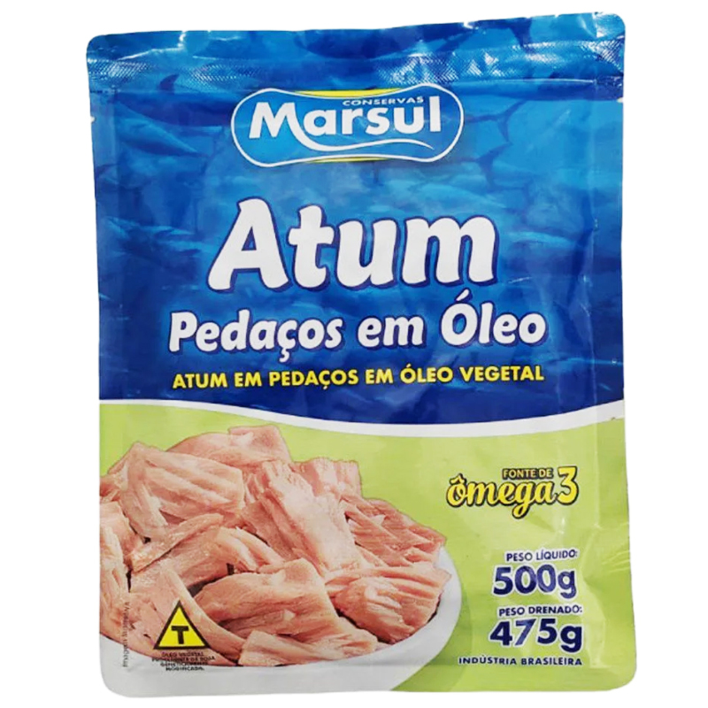 fabricante embalagem saco pouch atum em conserva 500g marsul